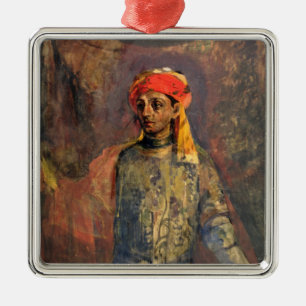 Ornamento De Metal Retrato de Mikhail Kuzmin, 1911-12