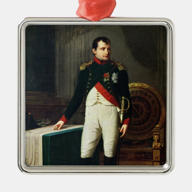 Ornamento De Metal Retrato de Napoleon Bonaparte 1809 (Frente)