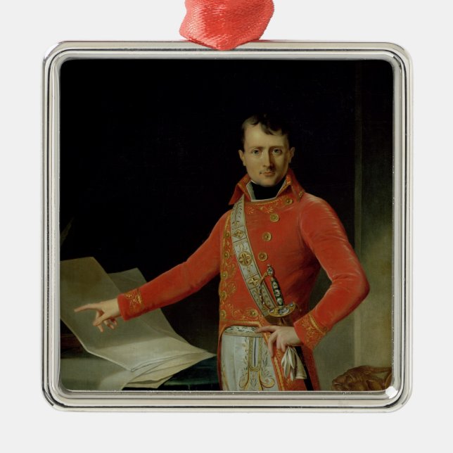 Ornamento De Metal Retrato de Napoleon mim (Frente)