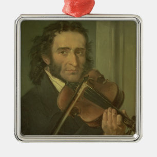 Ornamento De Metal Retrato de Niccolo Paganini