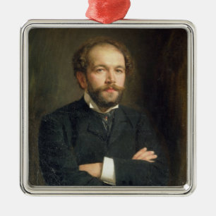 Ornamento De Metal Retrato de Nikolai Karlovich Medtner 1906