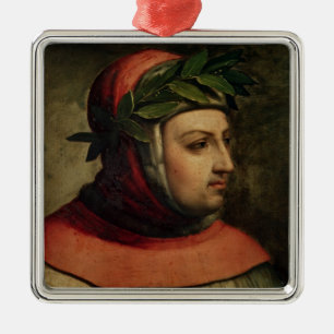 Ornamento De Metal Retrato de Petrarch