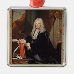 Ornamento De Metal Retrato de Philibert Orry