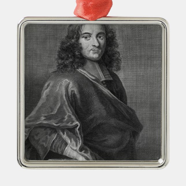 Ornamento De Metal Retrato de Pierre Bayle (Frente)