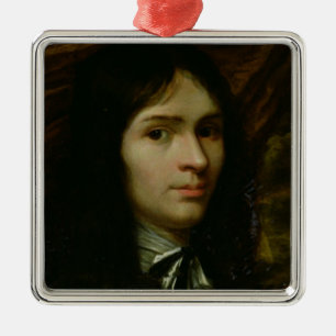 Ornamento De Metal Retrato de Rene Descartes