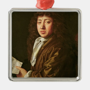 Ornamento De Metal Retrato de Samuel Pepys 1666