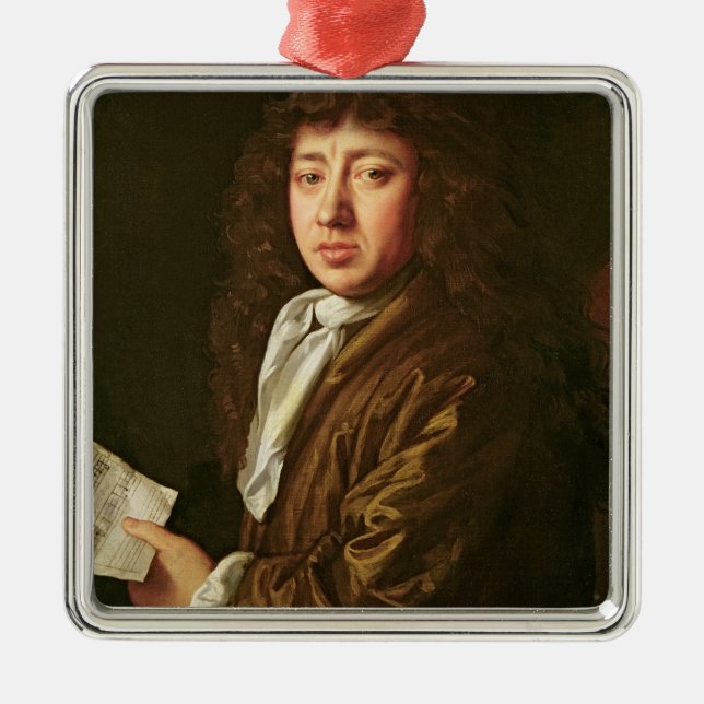 Ornamento De Metal Retrato de Samuel Pepys 1666 (Frente)