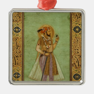 Ornamento De Metal Retrato de Shah Jahan, 1631, Mughal