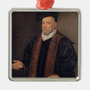 Ornamento De Metal Retrato de um doutor