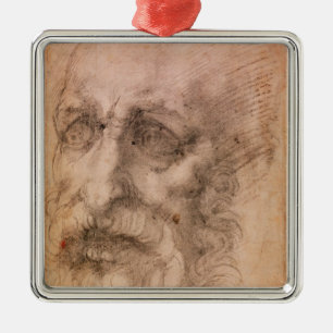 Ornamento De Metal Retrato de um homem farpado