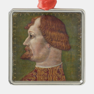 Ornamento De Metal Retrato de um nobre farpado, possivelmente