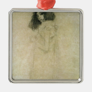 Ornamento De Metal Retrato de uma jovem mulher, 1896-97