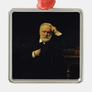 Ornamento De Metal Retrato de Victor Hugo 1879