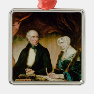 Ornamento De Metal Retrato de William e de Mary Wordsworth, 1839