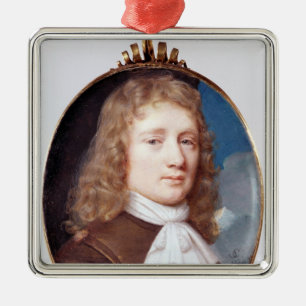 Ornamento De Metal Retrato diminuto de um homem desconhecido, 1659