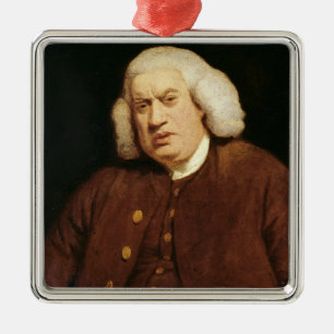 Ornamento De Metal Retrato do Dr. Samuel Johnson
