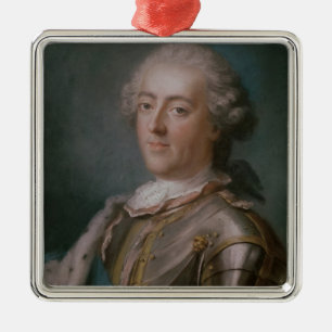 Ornamento De Metal Retrato do rei de Louis XV de France