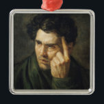 Ornamento De Metal Retrato do senhor Byron<br><div class="desc">Retrato do senhor Byron | pelo lugar da arte de Theodore Gericault |: Musee Fabre,  número de coleção da imagem do artista francês | de Montpellier,  France |: XIR142130</div>