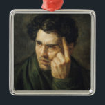 Ornamento De Metal Retrato do senhor Byron<br><div class="desc">Retrato do senhor Byron | pelo lugar da arte de Theodore Gericault |: Musee Fabre,  número de coleção da imagem do artista francês | de Montpellier,  France |: XIR142130</div>