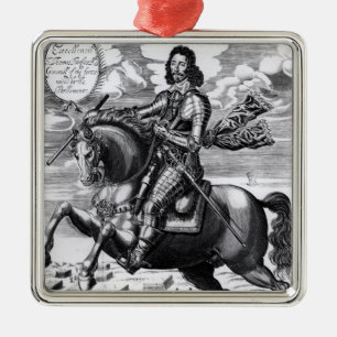 Ornamento De Metal Retrato equestre