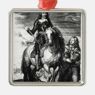 Ornamento De Metal Retrato equestre de Charles mim