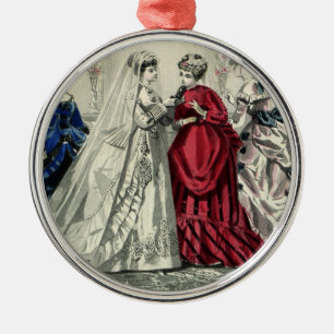 Ornamento De Metal Retrato Nupcial de Noiva de Festa de Casamento Vit