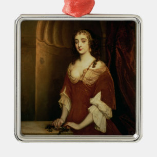 Ornamento De Metal Retrato provável de Nell Gwynne (1650-87), mistre