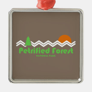 Ornamento De Metal Retro do Parque Nacional da Floresta Petrificada
