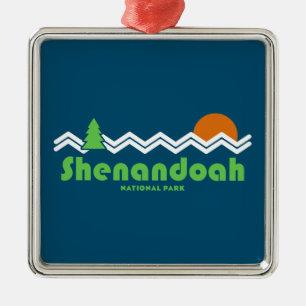 Ornamento De Metal Retro do Parque Nacional Shenandoah