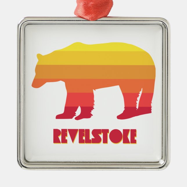 Ornamento De Metal Revelstoke Bear (Frente)