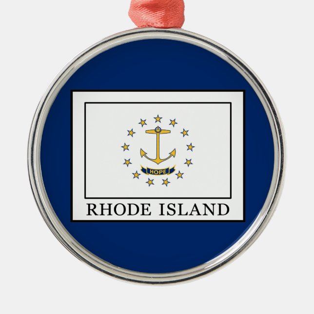 Ornamento De Metal Rhode Island (Frente)