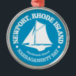 Ornamento De Metal RI de Newport (sloop)<br><div class="desc">Newport,  Rhode Island.</div>