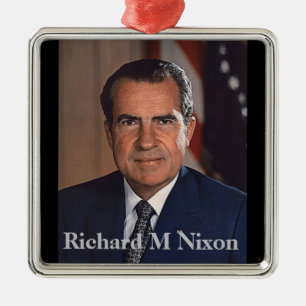 Ornamento De Metal Richard M. Nixon 37.º Presidente