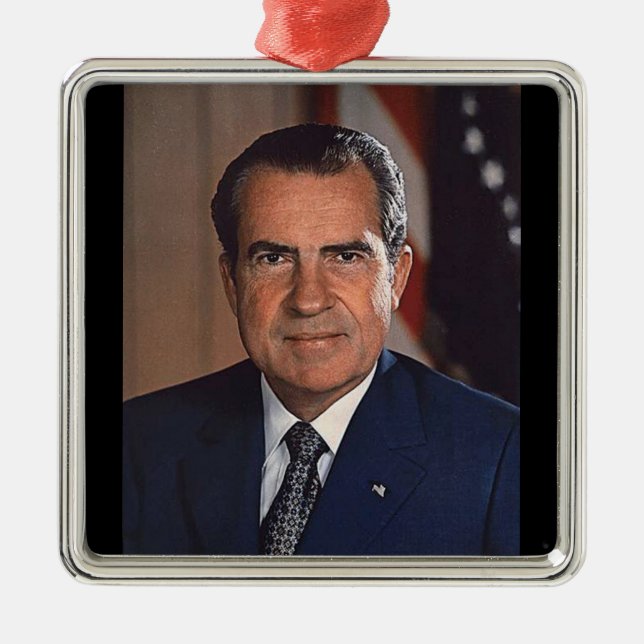 Ornamento De Metal Richard M. Nixon 37.º Presidente (Frente)