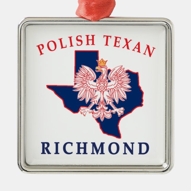 Ornamento De Metal Richmond Polonês Texan (Frente)
