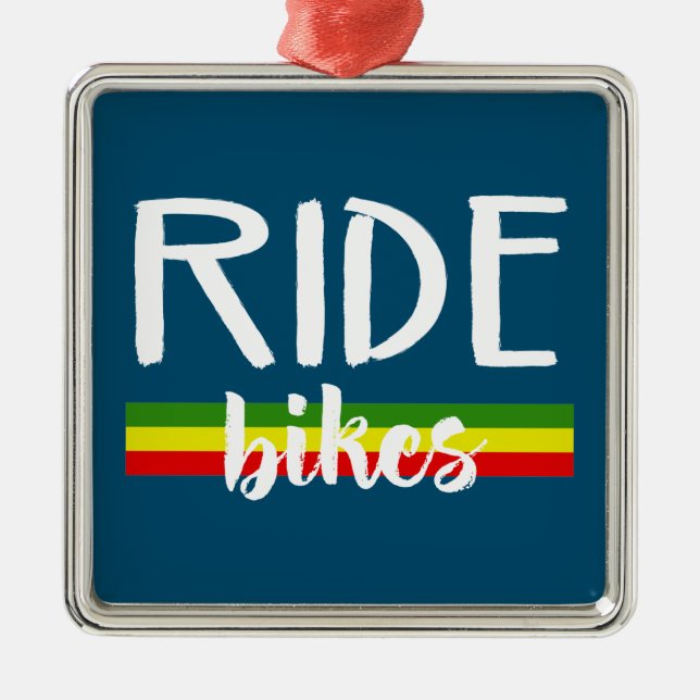 Ornamento De Metal Ride Bikes (Frente)