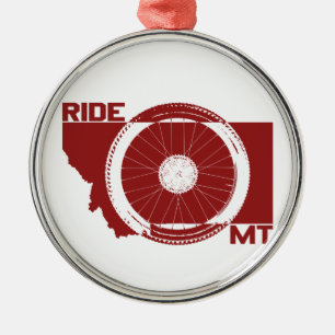 Ornamento De Metal Ride Montana