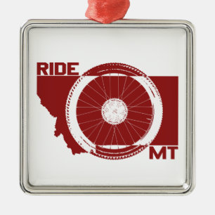 Ornamento De Metal Ride Montana