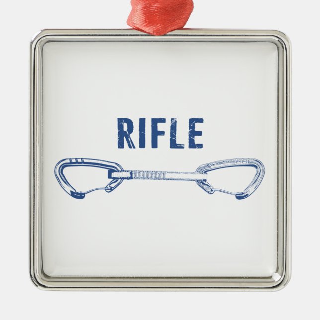 Ornamento De Metal Rifle Colorado Rock Escalando QuickDrake (Frente)