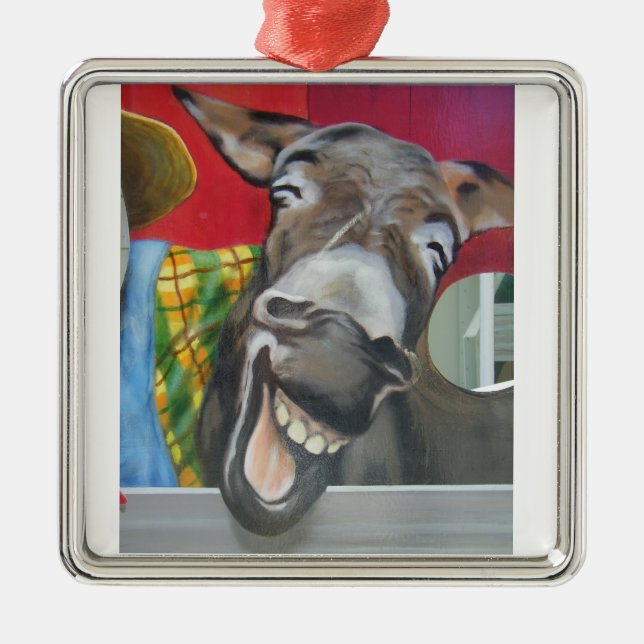 ORNAMENTO DE METAL RINDO DE DONKEY (Frente)