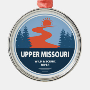 Ornamento De Metal Rio Alto Missouri Wild E Scenic