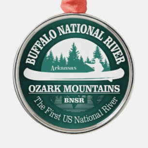 Ornamento De Metal Rio Buffalo (canoa)