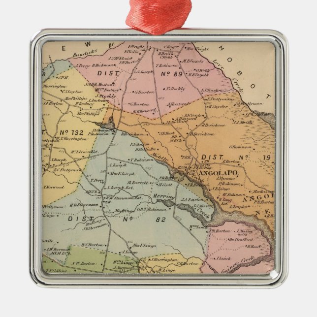 Ornamento De Metal Rio indiano (Frente)