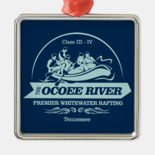 Ornamento De Metal Rio Ocoee (rafting2)