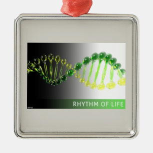 Ornamento De Metal Ritmo da Vida