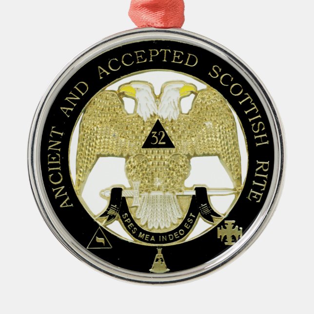 Ornamento De Metal Rito escocês (Frente)