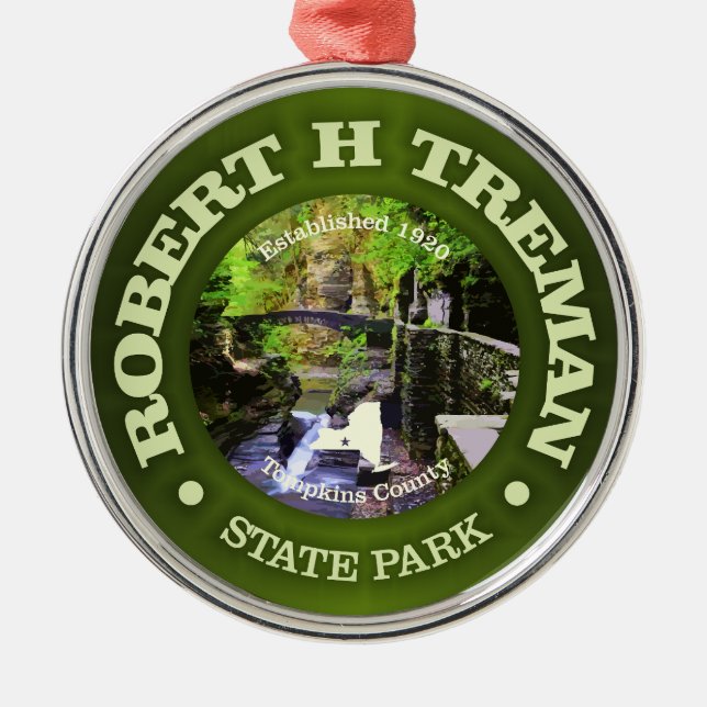 Ornamento De Metal Robert H Treman SP (Frente)