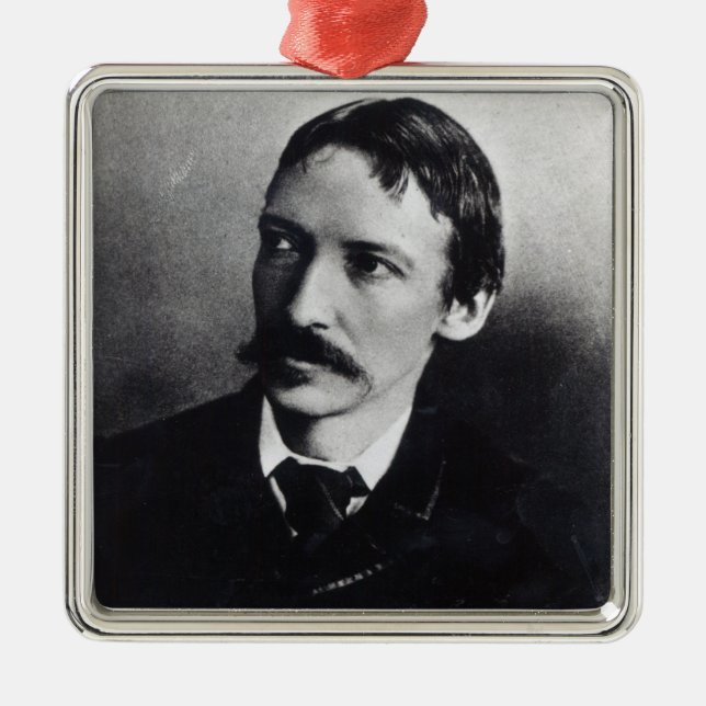 Ornamento De Metal Robert Louis Stevenson (Frente)