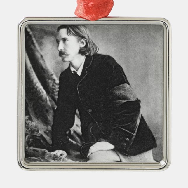 Ornamento De Metal Robert Louis Stevenson (Frente)