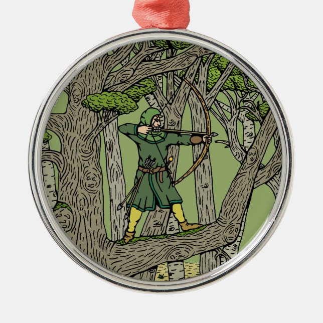Ornamento De Metal Robin Hood (Frente)